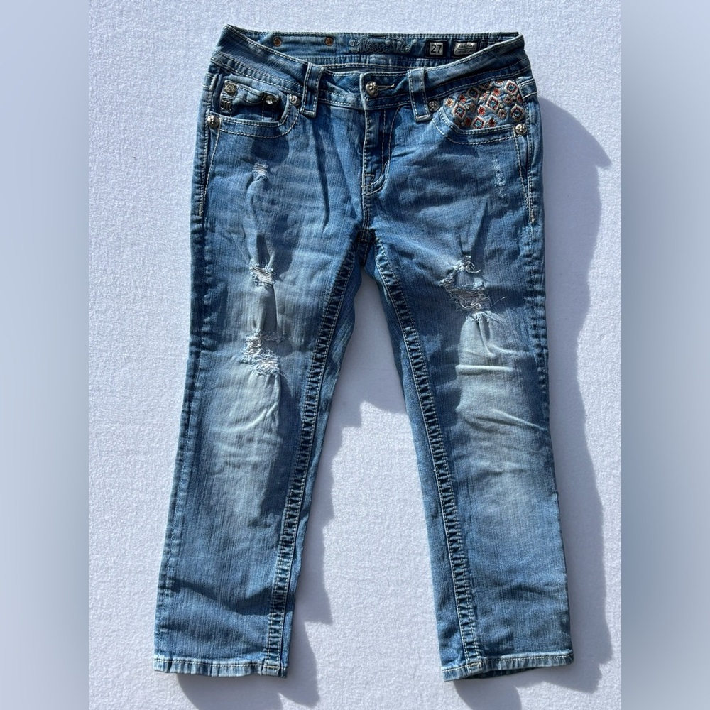 Women’s Miss Me Cuffed Capri Jeans Size 27